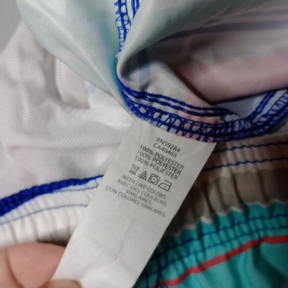 ⭐ PLACE Sport Boys Elastic Waist Board Shorts Swim Trunks Drawstring Lined sz Lg - Picture 6 of 6